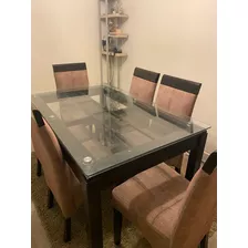 Remato Jgo Comedor De 6 Sillas, Por Motivo De Viaje S/retorn