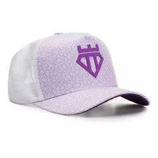 Boné Trucker Diamond Lavanda Original Qualidade