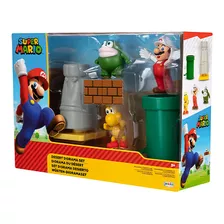 Set Super Mario Bros Diorama Desierto Universo Binario