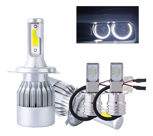 Kit De Faros Led H13 De 4 Lados, 6000 K, Blanco, Luces Bajas