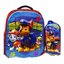 Combo Morral Y Cartuchera Escolar Paw Patrol Y Personajes