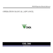 Manual Digital Operacional Balanza Digi Sm300 Versión Inglés