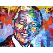 Tela Pintura Por Números ! Nelson Mandela 40x50cm 