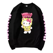 Moletom Blusa Hello Kitty Fofa Gatinho Gola Redonda Ref 1246