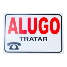 Placa De Sinalizaçao Aluga-se Alugo Tratar