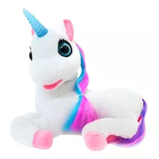 Unicornio Grande Peluche Interactivo Nuevo Original De La Tv