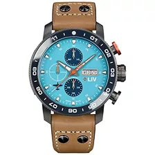 Reloj De Titanio P-51 46mm Automático Con Fecha Y Cronógrafo