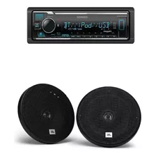 Paquete Bocinas Jbl 6.5+auto Estereo Kenwood Kmm-bt38