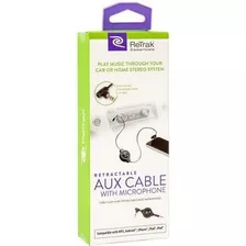 Retrax Cable Aux Retractil Con Microfono