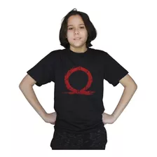 Camiseta Infantil God Of War Omega Game Camisa 100% Algodão