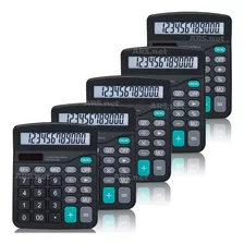 5 Calculadora De Mesa Balcão Escritório Display 12 Digitos