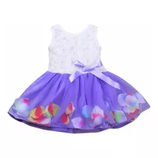 Vestido Importado De Tul Diseño Princesa Para Niñas