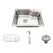 Cuba Pia Cozinha Gourmet Luxo Inox 304 Com Acessórios Tubrax