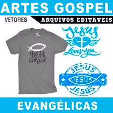 Vetores Gospel Artes Evangélicas Sublimação Editáveis Corel