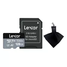 Tarjeta De Memoria Lexar 1066x Microsdxc 128gb Dron