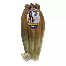 Jumbo Premium - Cabelo Sintético - Ombré Hair Ser Mulher Cor T27/613 Mel/loiro Claro