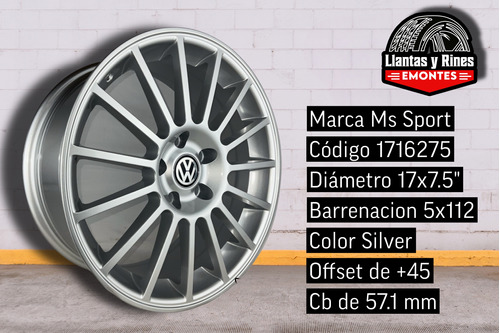 Rines 17 5/112 Vw Bora Jetta Mk6 Golf A6 A7 Passat (2rines) Foto 2