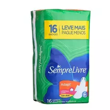 Absorvente Sempre Livre Suave Adapt Especial Com Abas 16 Und