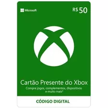 Microsoft Gift Card (pc/consoles Xbox) - R$ 50,00
