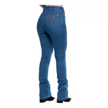 Calça Country Feminina Cintura Alta Com Lycra Jeans Premium