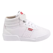 Tenis Casual Urbano Bota Levi's 0257 Blanco