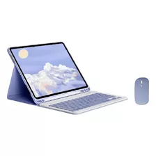 Teclado Retroiluminado + Mouse + Capa Para iPad Pro 11-2022