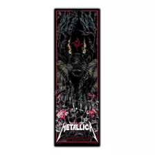 Poster Banda Metallica Rock 30x90cm Show Porto Alegre Brasil