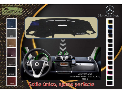 Cubretablero Aut. Mercedes-benz Smart Fortwo 2012-2013, Mb3 Foto 2