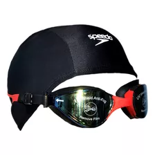 Lentes De Natación + Gorra Licra Protección Uv Y Antifog