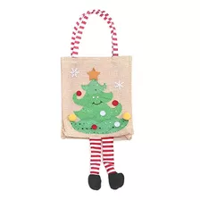 Bolsa De Lino Navideña,arbol De Navidad