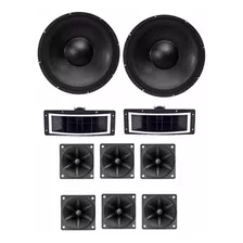 Kit 2 Parlantes De 12 + 2 Bocinas + 6 Tweeters P/armar