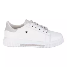 Tenis Casual Color Blanco Fratello Para Mujer 0980