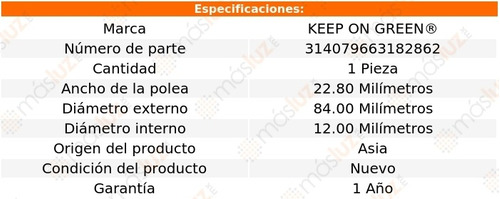 Polea 84.00 Mm Infiniti M45 8 Cil 4.5l 06/10 Kg Foto 3