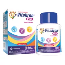 Vitakron Plus 30 Cáp Masticables Crecimiento Niños