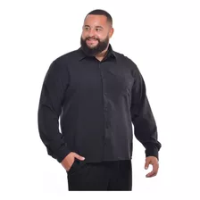 Camisa Social Masculina Manga Longa Tamanho Grande Plus Size