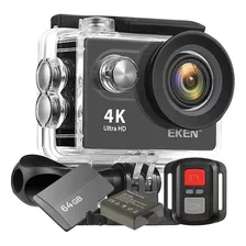 Camera Eken H9r 4k Original Wifi Controle + 64gb + Bateria