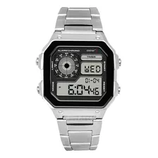 Reloj Digital De Caballero Steiner Con Cronógrafo 3atm Acero