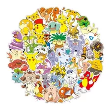50 Adesivos Pokémon Modelo 2