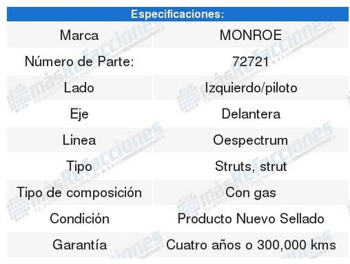 Forte Koup 10-13 2 Amortiguadores Oespectrum Oespectrum Foto 3