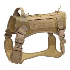 Arnés Táctico Militar Caqui. Chaleco Perro. Xl 66 A 102 Cm