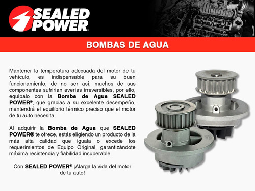 Bomba De Agua Freelander L4 1.8l 2000 Sealed Power Foto 5