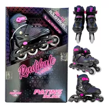 Patins Roller In Line Ajustável Led 34 35 36 37 38 39 40 41