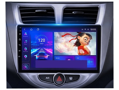 Coche Estreo Android Para Hyundai I10 2013-2018 Carplay Bt