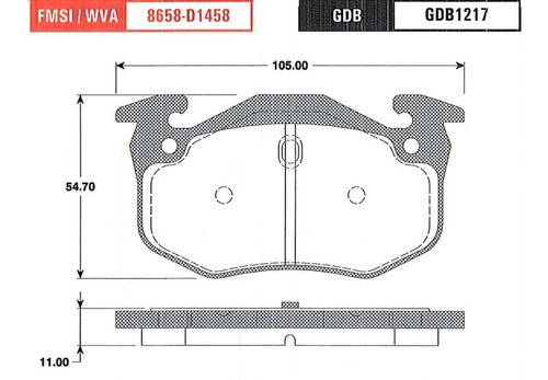 Balatas Trw Trasera Peugeot 206 2006 A 2008 Sw 1.6l Izq Der Foto 2