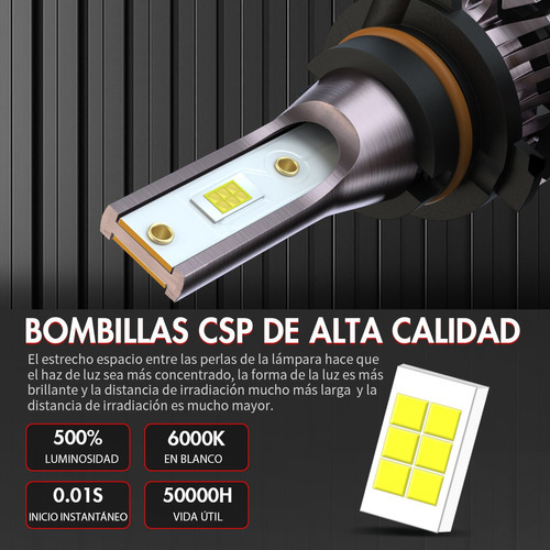 Kit De Faros Delanteros Led De Luz Alta/baja Para Honda 9005 Foto 5