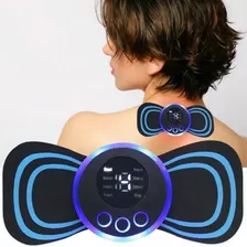 Mini Masajeador Eléctrico Portátil Masaje Muscular Abdomen Color Negro