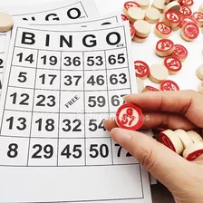 Kit Peças Jogo De Bingo 40 Cartelas E 75 Pedras