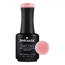 Esmalte De Uñas Gel Semipermanente Pink Mask Rosa Traslúcido