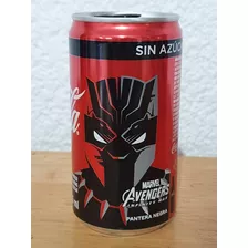 Lata Coca Cola 235 Ml Avengers Black Panther Pantera Cerrada