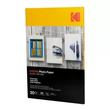 Papel Fotográfico 180g A4 Kodak Glossy Para Jato De Tinta